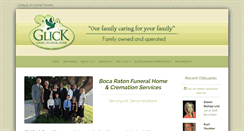 Desktop Screenshot of glickfamilyfuneralhome.com